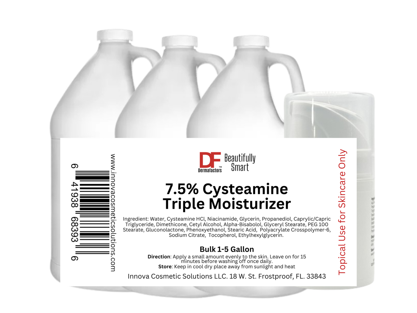 7.5% Cysteamine Triple Moisturizer, Bulk