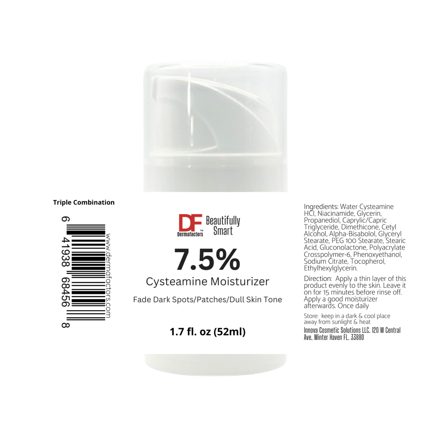 7.5% Cysteamine Triple Moisturizer