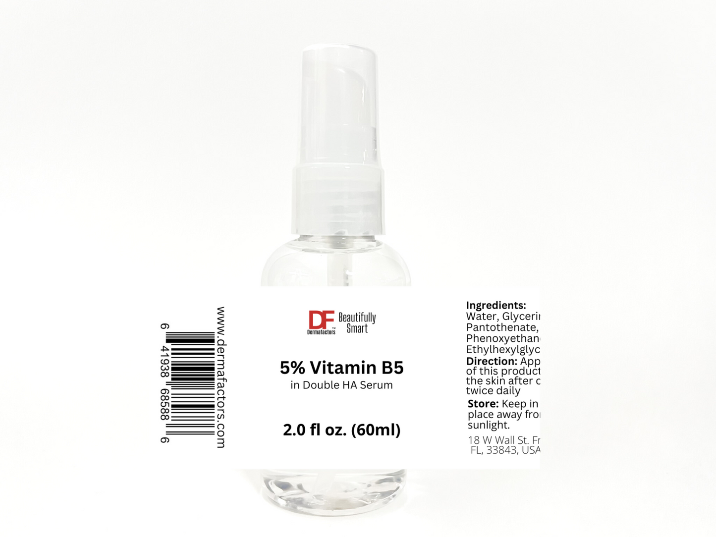 5% Vitamin B5 in Hyaluronic Acid, Facial Serum, Advanced formula