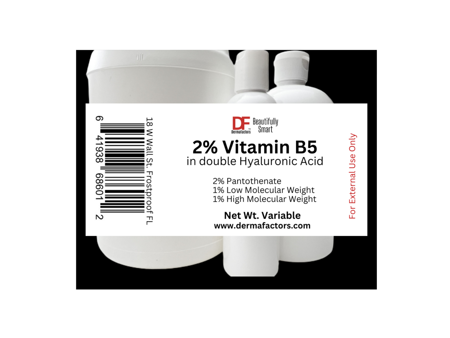 5% Vitamin B5 Serum, Advanced formula, Bulk