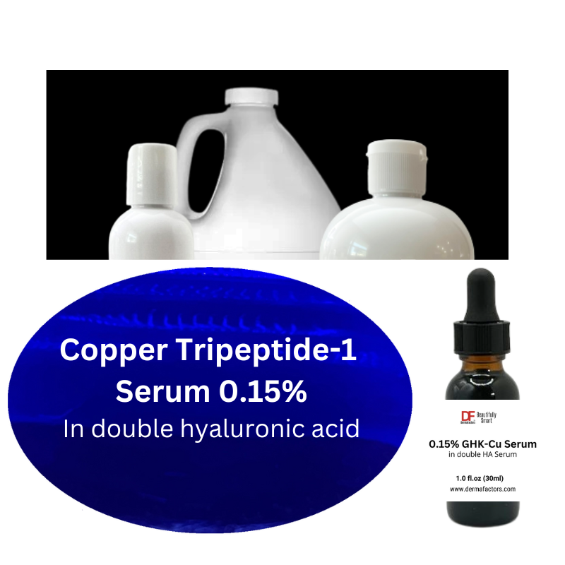 0.15% Copper Peptide in Double Hyaluronic Acid Serum, Bulk