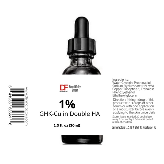 1% Copper Peptide in Double HA Serum